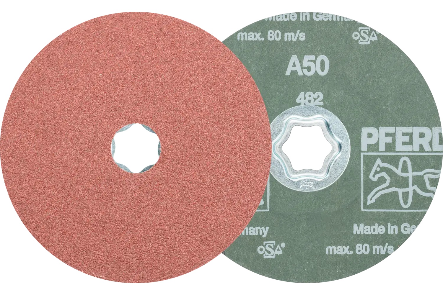 Picture of Pferd Combiclick® Fiber Disc, 5" Dia, 50 Grit, Aluminum oxide